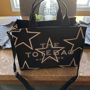 Marc Jacobs Black and White Star Tote Bag